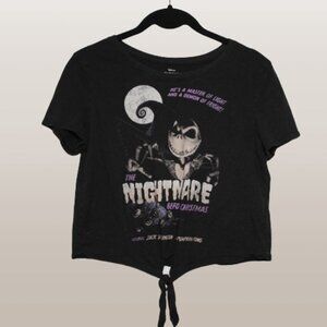 Hot Topic The Nightmare Before Christmas Jack B Movie Poster Tee Shirt Black